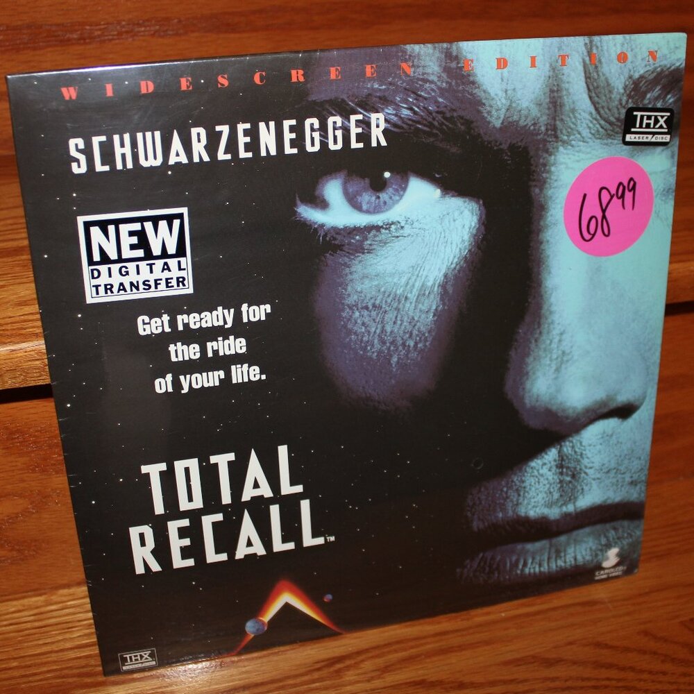 3/$118❤️new TOTAL RECALL Widescreen Laserdisc Arnold Schwarzenegger Sharon Stone